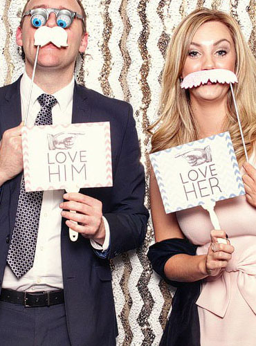 Inside the Black & White Photo Booth